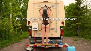 Thumbnail: We Built a Full Outdoor Shower on Our Truck Camper | Joolca Install + Off-Grid Setup