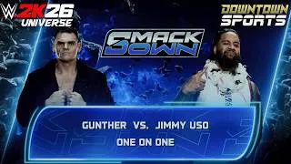 Thumbnail: Gunther vs Jimmy Uso | Smackdown 08.28.2026 | WWE 2K26 Universe