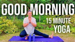 Thumbnail: Start Your Day Calm 🌙 15 Minute Moon Salutation | Pregnancy Safe Morning Yoga | Doctor Led