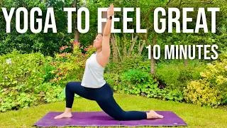 Thumbnail: 10 Minute Morning Yoga To Feel Great! | Start your day in the best possible way!