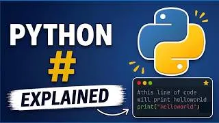 Thumbnail: Python # Symbol Made Simple | Learn Python Step by Step