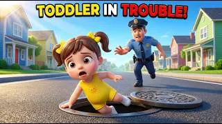 Thumbnail: Don't Play on the Manhole Cover 🕳️👮 Police Rescue & Police Song 🚔 Kids Songs