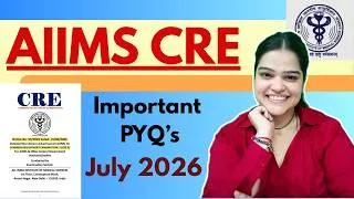 Thumbnail: AIIMS *important* MCQ's July 2026- physiotherapy🎯PART-1