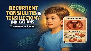 Thumbnail: Recurrent Tonsillitis & Tonsillectomy Indications | Pediatric Case Review
