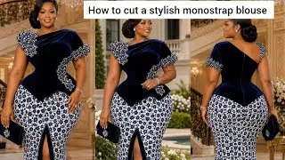Thumbnail: DIY : How to cut a stylish monostrap bustier blouse with asymmetric hemline #bustier