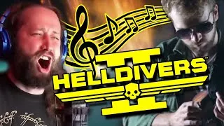 Thumbnail: Helldiving with "Helldivers 2 Metal Song" BY: @jonathanymusic  & @RichaadEB