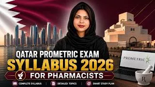 Thumbnail: Qatar Pharmacist Licensing Exam (NPQE) 2026 | Full Syllabus, Eligibility & Preparation Tips