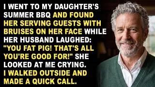 Thumbnail: I Found My Bruised Daughter Serving Food. Her Husband Said,“You Fat Pig, That’s All You’re Good For”