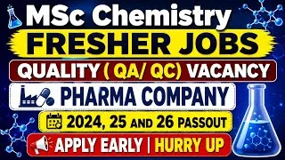 Thumbnail: MSc Chemistry Fresher Jobs