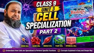 Thumbnail: Cell Specialization Part 2,Unit 3 The Cell,Class 9 Biology,FBISE,NBF