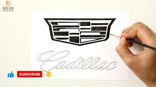 Thumbnail: Cadillac logo drawing || Satisfying art