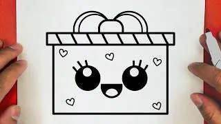 Thumbnail: HOW TO DRAW A CUTE GIFT, STEP BY STEP, DRAW Cute things