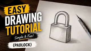 Thumbnail: How  to Draw a Padlock Easily With Pencil | Easy Object Drawing Tutorial