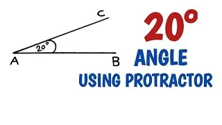 Thumbnail: How to construct 20 degree angle using protractor 