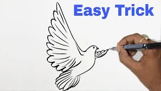 Thumbnail: How to Draw a Pigeon So Easy Even Beginners Can Do It | Pigeon drawing 