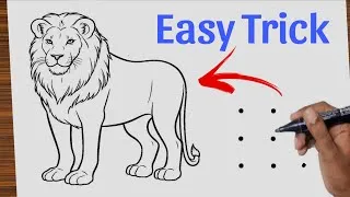 Thumbnail: Easy Lion Drawing Tutorial | how to draw lion