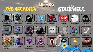 Thumbnail: You’ve NEVER Seen All These DOORS Entities | The Archives & The Stairwell + JUMPSCARES Roblox Doors