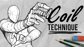 Thumbnail: The Easiest Way to Draw Foreshortening (Coil Technique) | DrawlikeaSir