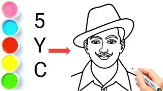 Thumbnail: How to Draw Bhagat Singh | Bhagat Singh Drawing | Bhagat Singh | Draw Smart
