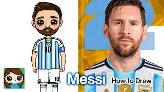 Thumbnail: How to Draw Lionel Messi ⚽️ FIFA World Cup | Argentina Football Soccer Player