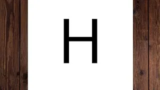 Thumbnail: How to draw cow from 'H'/Cow letter drawing easy
