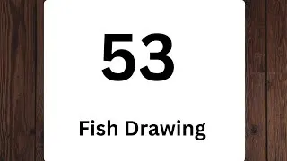 Thumbnail: How to draw fish from 53 number | Fish Number Drawing 