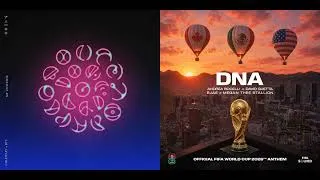 Thumbnail: DNA (EJAE, David Guetta, Andrea Bocelli, Megan Thee Stallion) x My Universe (Coldplay, BTS) [MASHUP]