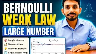 Thumbnail: Bernoulli Weak Law of Large Number || ASRB NET Agricultural Statistics 