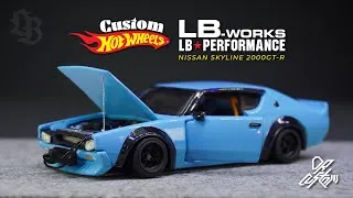 Thumbnail: HOT WHEELS CUSTOM NISSAN SKYLINE 2000GT-R LIBERTY WALK