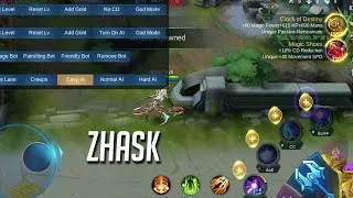 Thumbnail: Here is how to use ZHASK in Practice Mode | Mobile Legends