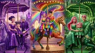 Thumbnail: K-Pop Demon Hunters Rich Purple Family VS Poor Rainbow Family VS Green Family #2 - A Touching Story