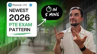 Thumbnail: PTE Exam Pattern in 5 mins (2026 UPDATED Structure & Format overview) #PTEexam