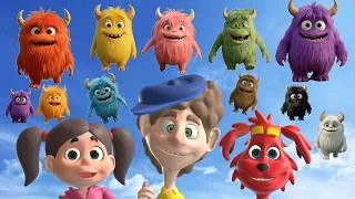 Thumbnail: Cute Color Monsters Mini-Matt | What Do You See? Song  | Find It Version | Dream English Kids