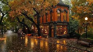 Thumbnail: Rainy Autumn Bookstore on a Quiet New England Street 🍂 Deep & Smooth Jazz for Reading & Cozy Relax ☕