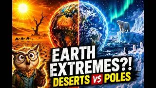 Thumbnail: Earth’s Most Extreme Places Explained 🌍🔥❄️ | Deserts & Poles | Fantastic Facts