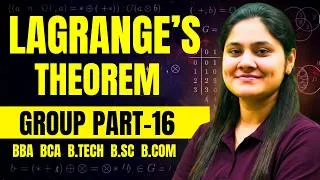 Thumbnail: Lagrange's Theorem|Proof|Chapter Group Theory|BCA|B.TECH|B.SC|BBA|Dream Maths