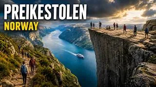 Thumbnail: Preikestolen 🇳🇴 Norway’s Famous Pulpit Rock | Full Hiking Tour + Drone Views 4K #preikestolen #4k