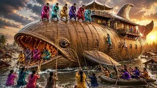 Thumbnail: 😱 6 Village Girls Built a Giant Dolphin Ship to Save an Entire Village! 🐬🌊