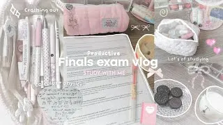 Thumbnail: STUDY VLOG 📝 : Finals exam week, school girl diaries, last days of high school, realistic