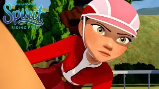 Thumbnail: Lucky's Comeback Race Win! | SPIRIT RIDING FREE | Netflix