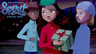 Thumbnail: Spirit and the Sneaky Christmas Elves | SPIRIT RIDING FREE | Netflix