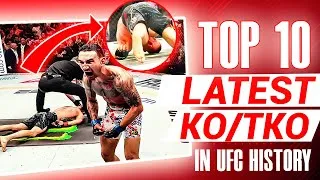 Thumbnail: Top 10 Latest KO/TKO Stoppages in UFC History: Jaw-Dropping Finishes with Seconds to Spare!