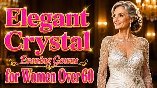 Thumbnail: Elegant Crystal Evening Gowns for Women Over 60