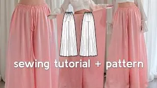 Thumbnail: How to Sew ADJUSTABLE Wide Palazzo Pants + Faye Dress DA Sewing Pattern