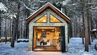Thumbnail: Building a COZY CABIN IN THE WOODS