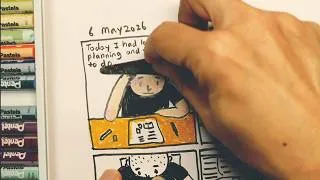 Thumbnail: Coloring Comics and Sketches with Oil Pastels