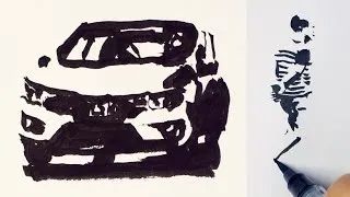 Thumbnail: Draw Just the Darks Practice (Intermediate draw-with-me video)