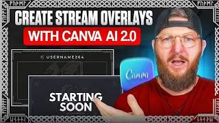 Thumbnail: Create a Twitch Overlay with a Conversation in Canva AI 2.0 | Canva for Streamers