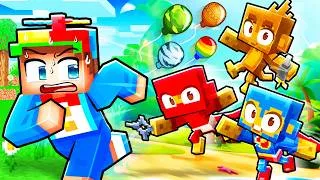 Thumbnail: I Became BLOONS MONKEYS in Minecraft!