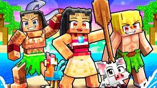 Thumbnail: 10 FRIENDS on one MOANA BLOCK in Minecraft!